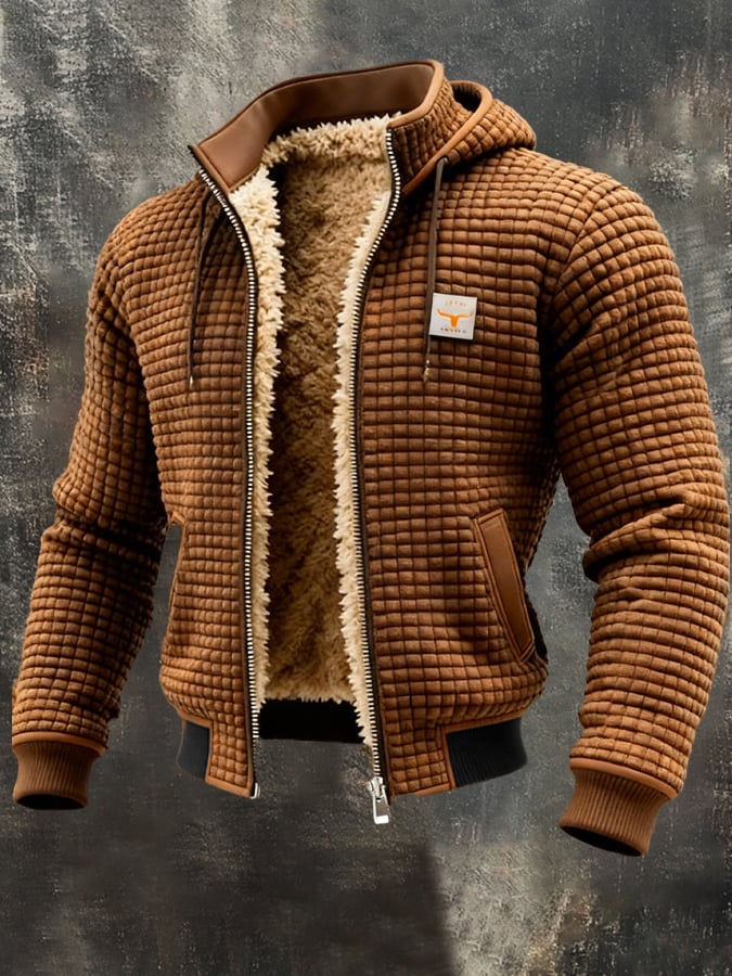 VESTE GAUFRE POUR HOMME