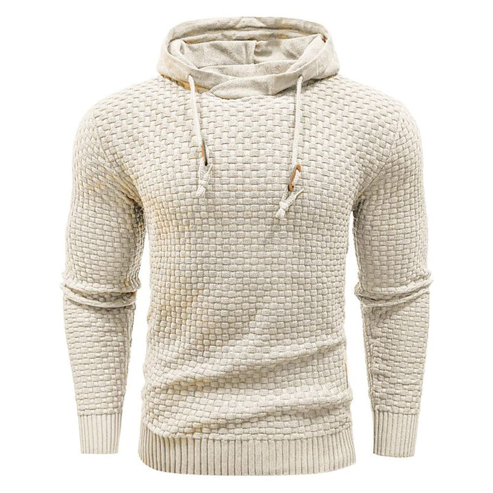 SWEAT À CAPUCHE CLASSIQUE EN LAINE POUR HOMME