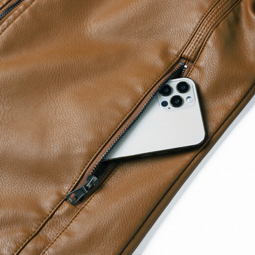 VESTE STYLE MOTO POUR HOMME