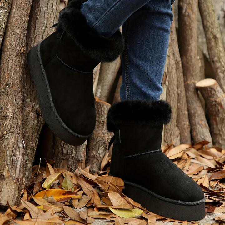 Ella | Bottes d'hiver de luxe avec doublure souple dans des couleurs unies élégantes