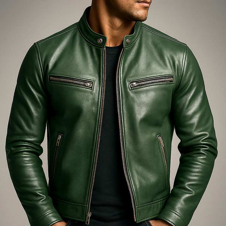 VESTE ZIPPÉE CLASSIQUE ET ÉLÉGANTE POUR HOMME