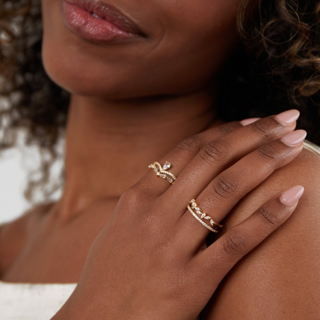 Aura - Anneau en cristal élégant