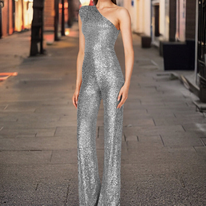 Jumpsuit moderne avec paillettes