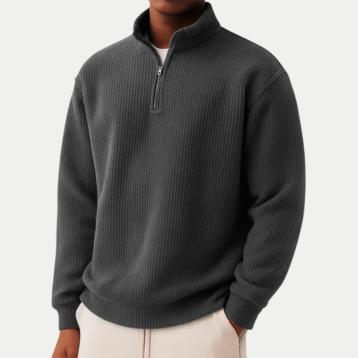 PULL ZIPPÉ ÉLÉGANT POUR HOMME