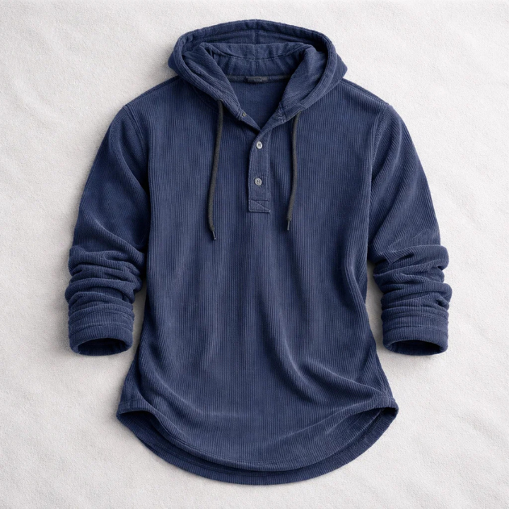 SWEAT À CAPUCHE EN VELOURS CÔTELÉ POUR HOMME