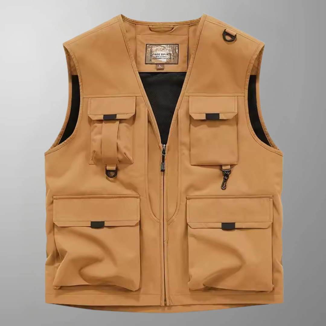 GILET CARGO RESPIRANT MULTI-POCHES