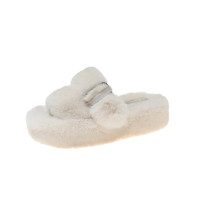 Amelia - Chaussons pelucheux élégants et confortables pour femmes