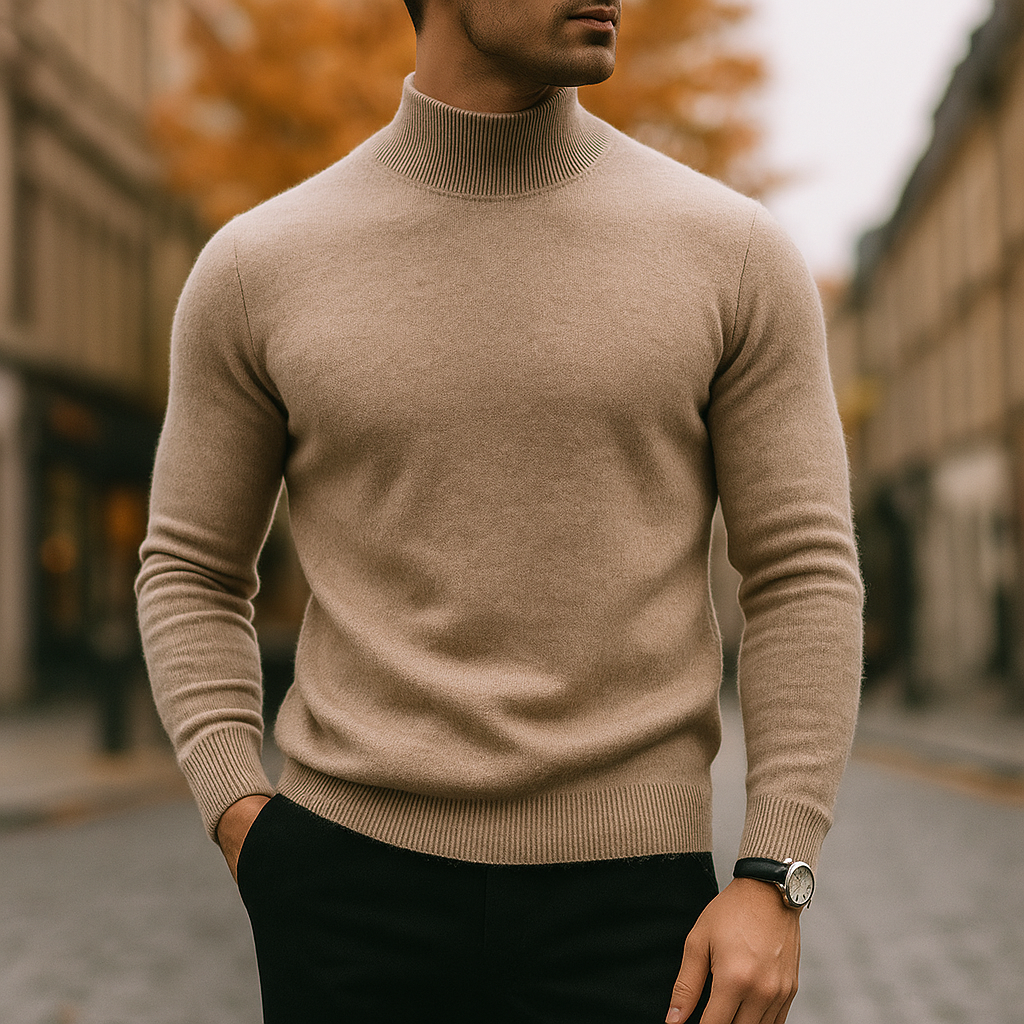 PULL À COL EN LAINE POUR HOMME