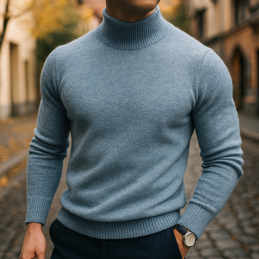 PULL À COL EN LAINE POUR HOMME