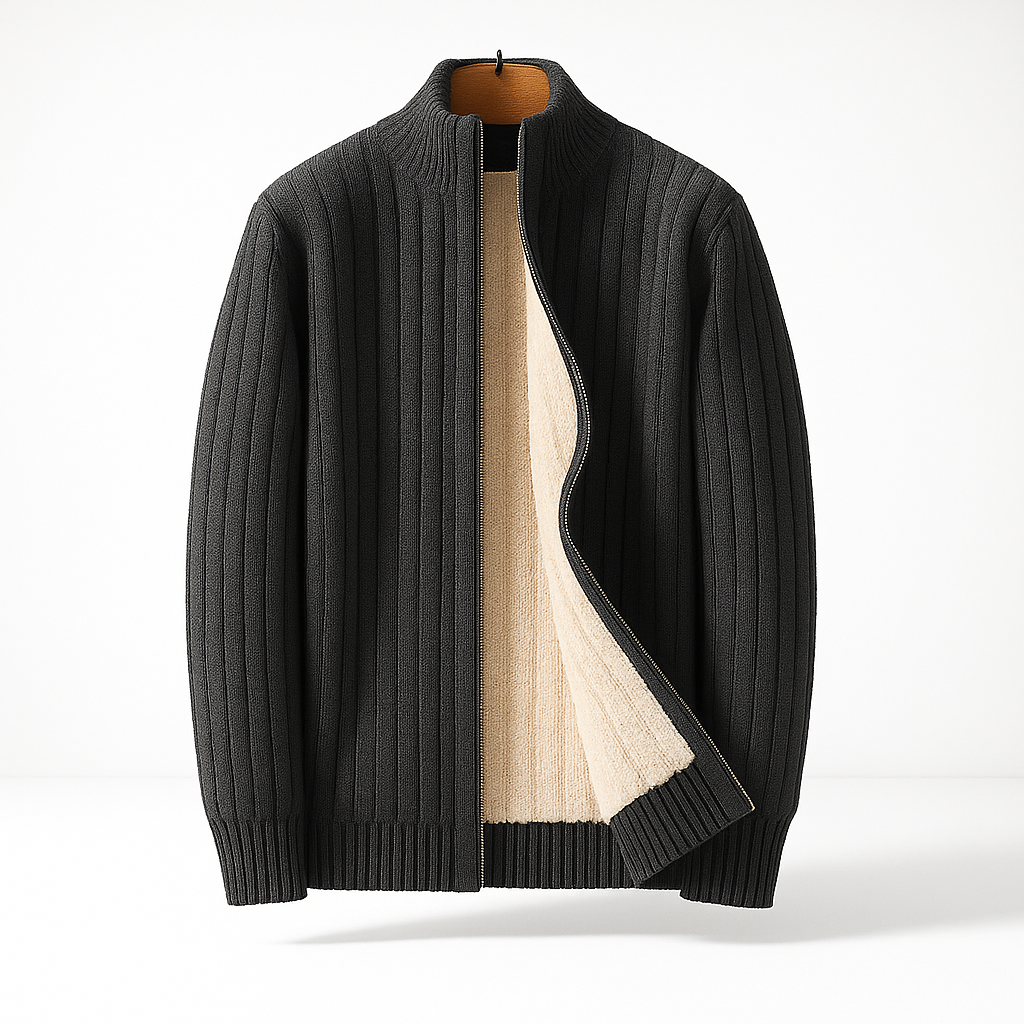 CARDIGAN ÉLÉGANT ET MODE AVEC ZIP POUR HOMME
