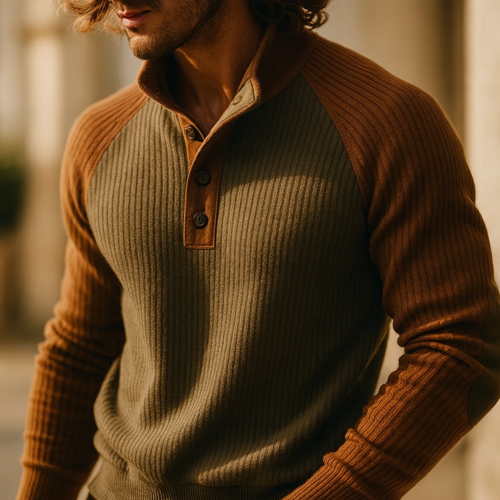 TRICOT CÔTELÉ POUR HOMME