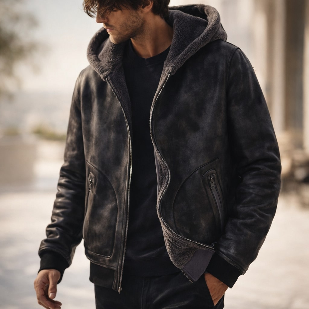 VESTE ISOLÉE ZIPPÉE POUR HOMME