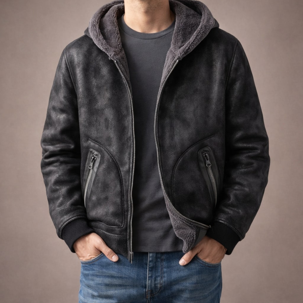 VESTE ISOLÉE ZIPPÉE POUR HOMME