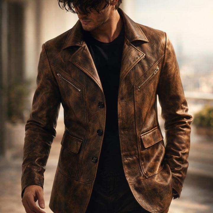 VESTE À PANNEAU STRUCTURÉ POUR HOMME