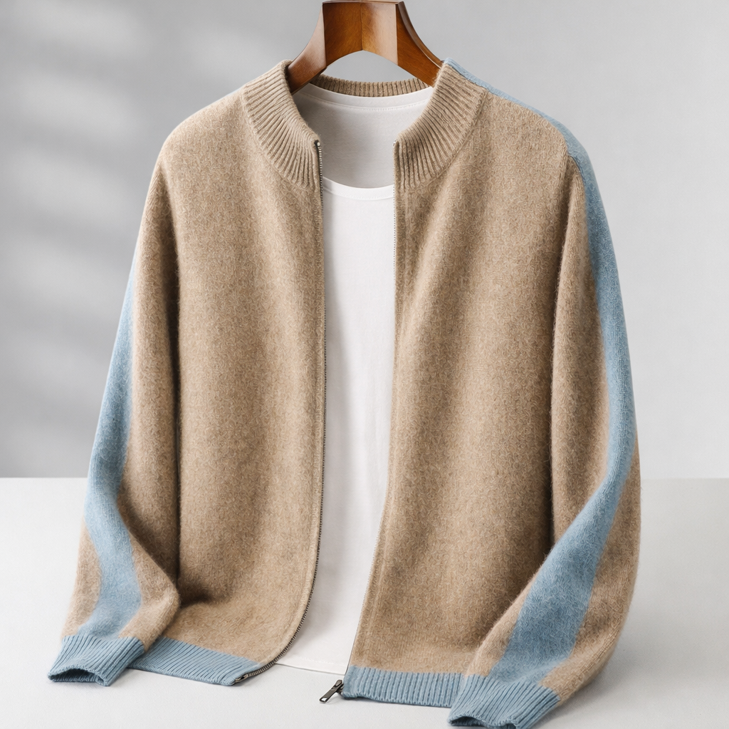 VESTE EN LAINE MÉRINOS POUR HOMME