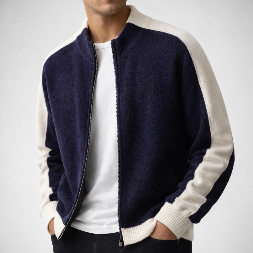 VESTE EN LAINE MÉRINOS POUR HOMME