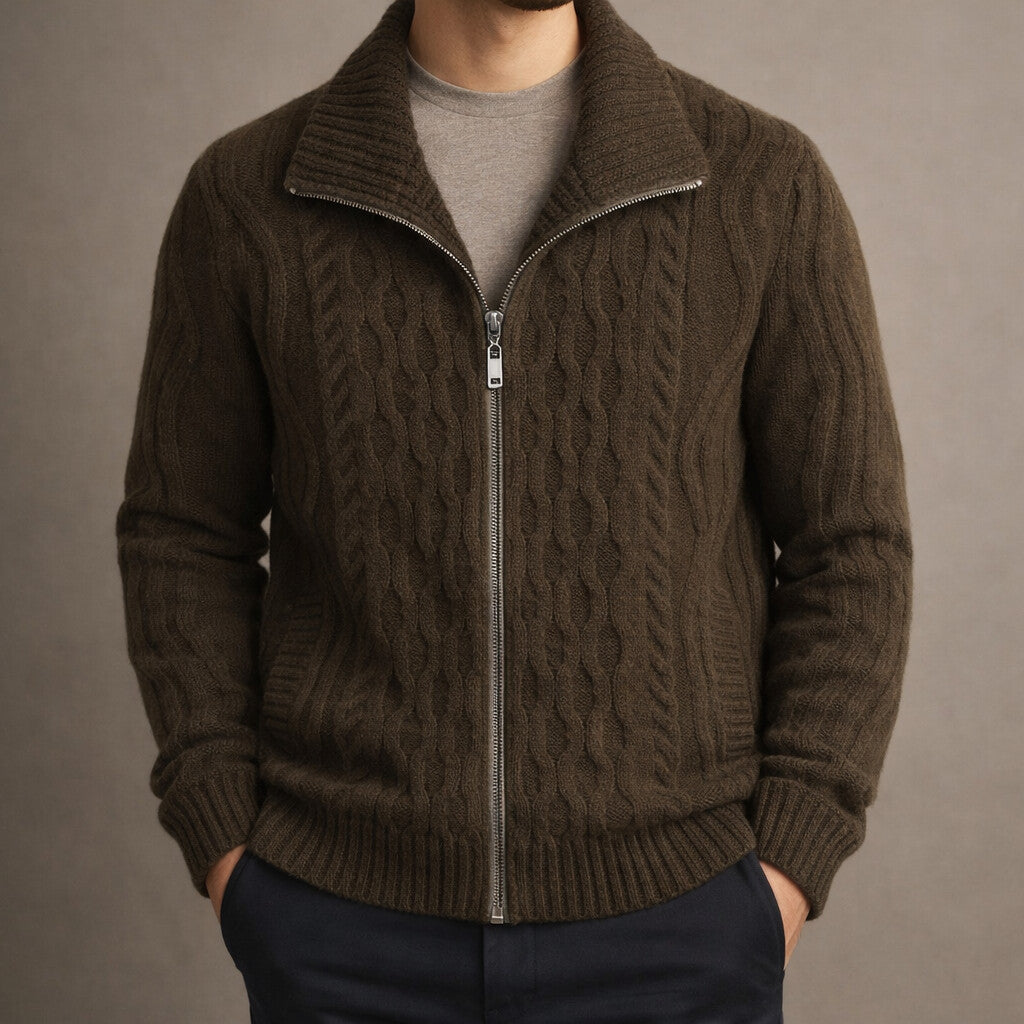 GILET CLASSIQUE ZIPPÉ POUR HOMME