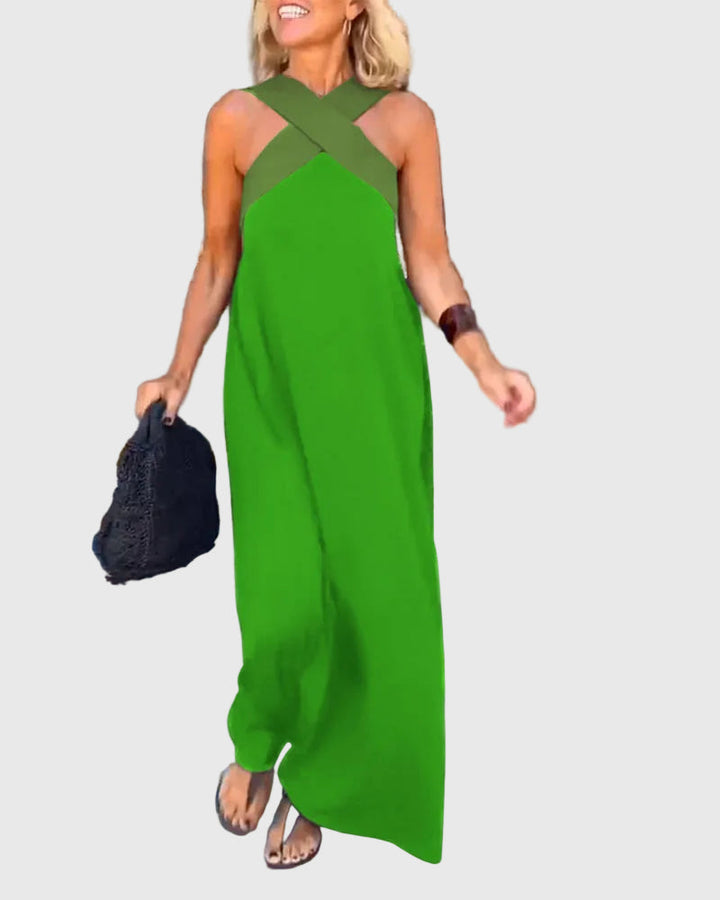 Elena | Robe Maxi Fluide Élégante