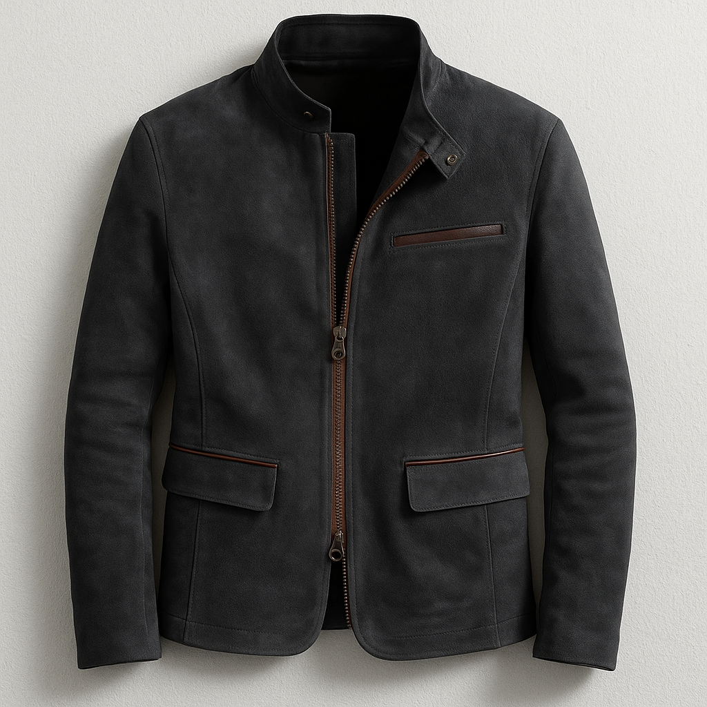 VESTE DE TERRAIN EN DAIM POUR HOMME