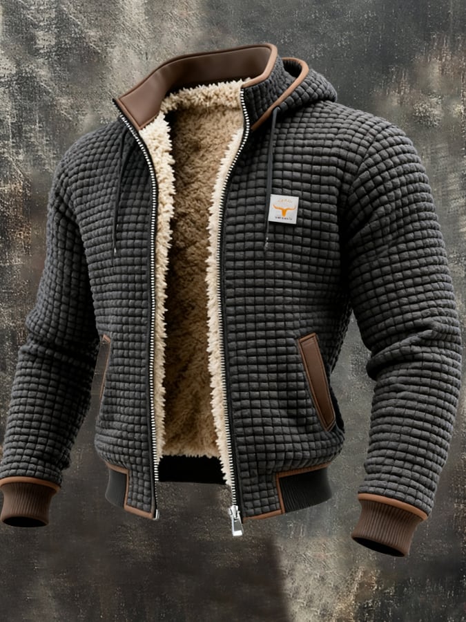 VESTE GAUFRE POUR HOMME