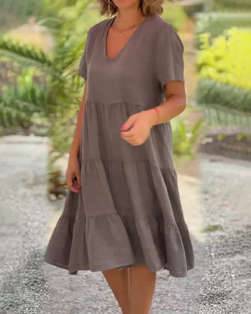 Bexley - Robe d'été décontractée à col en V