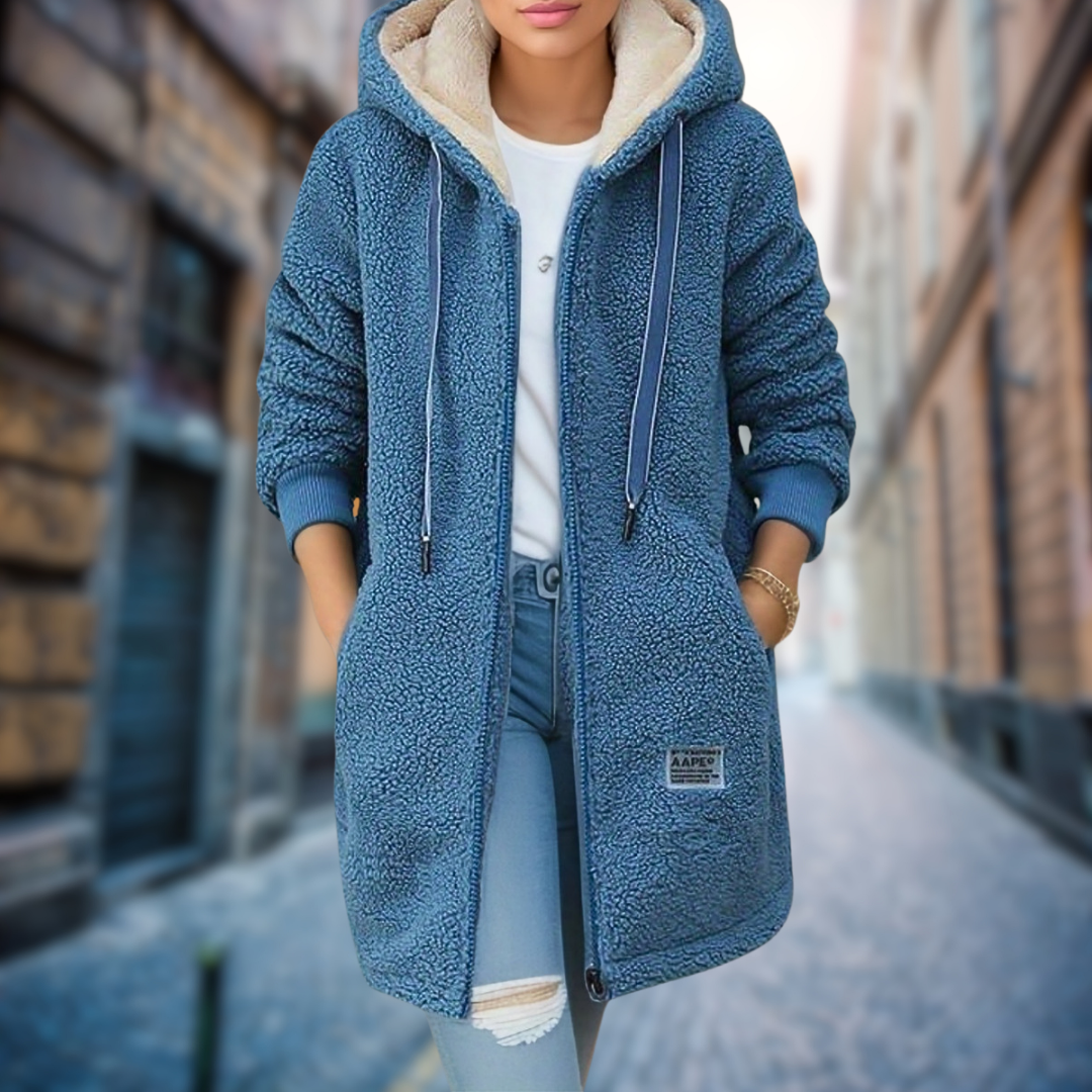 Océane™ | Veste longue et chaude en coton