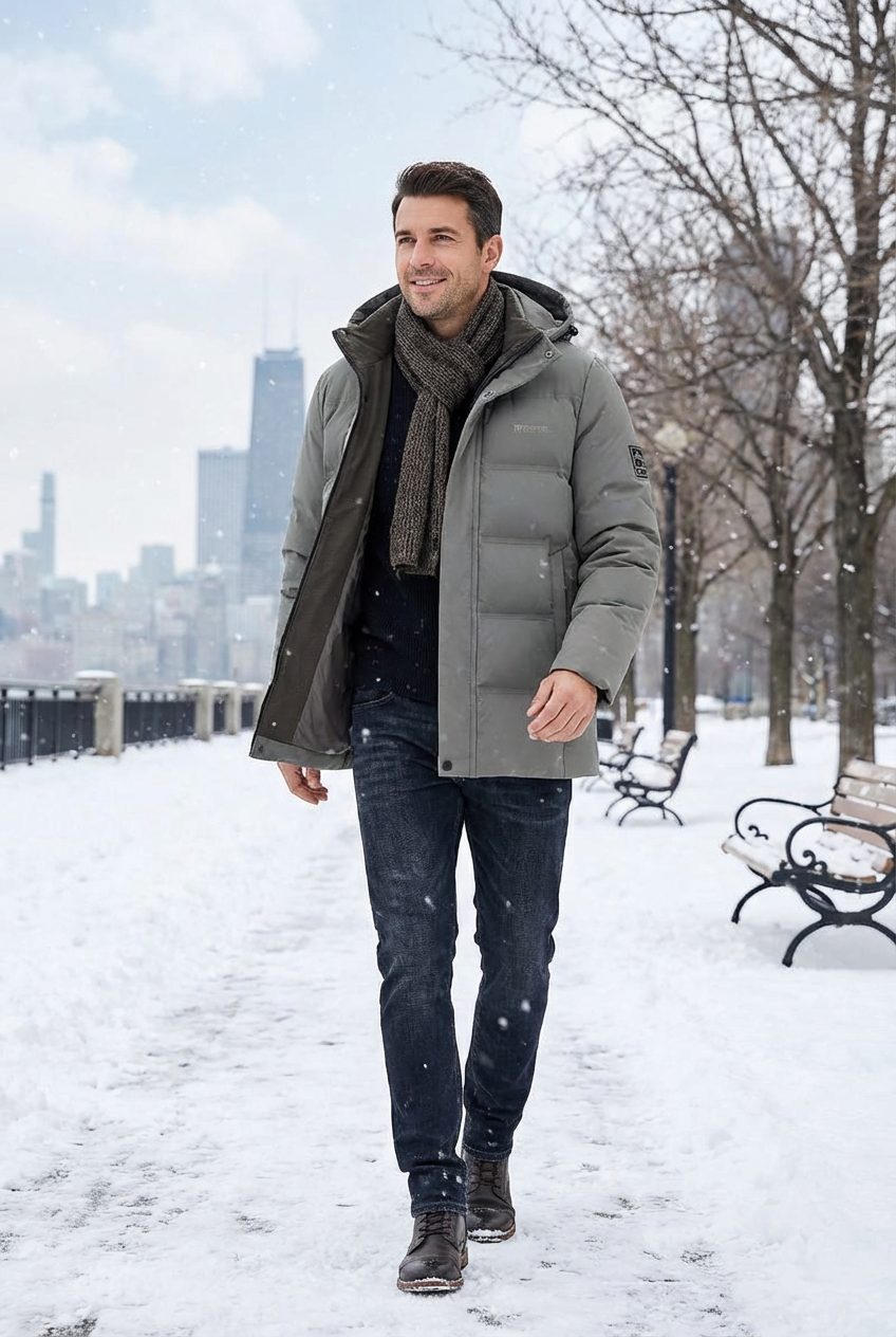 PARKA HIVERNALE POUR HOMME