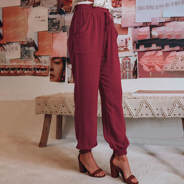 Kaeli – Pantalons Élegants à Cordon
