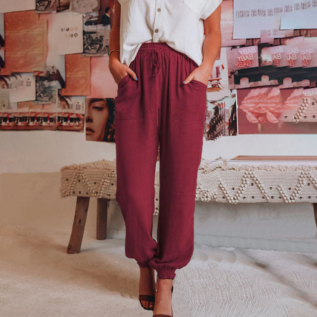 Kaeli – Pantalons Élegants à Cordon