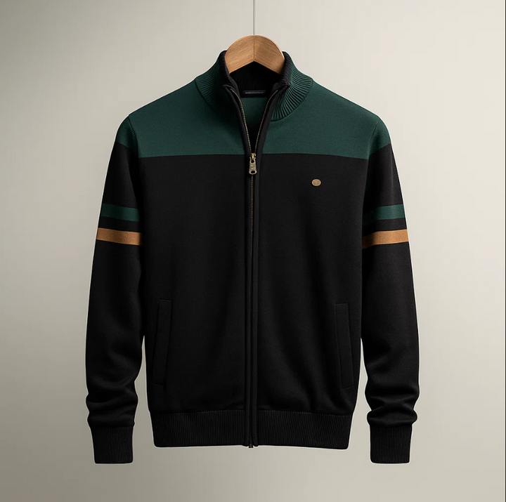 SWEAT COLORBLOCK AVEC ZIP POUR HOMME