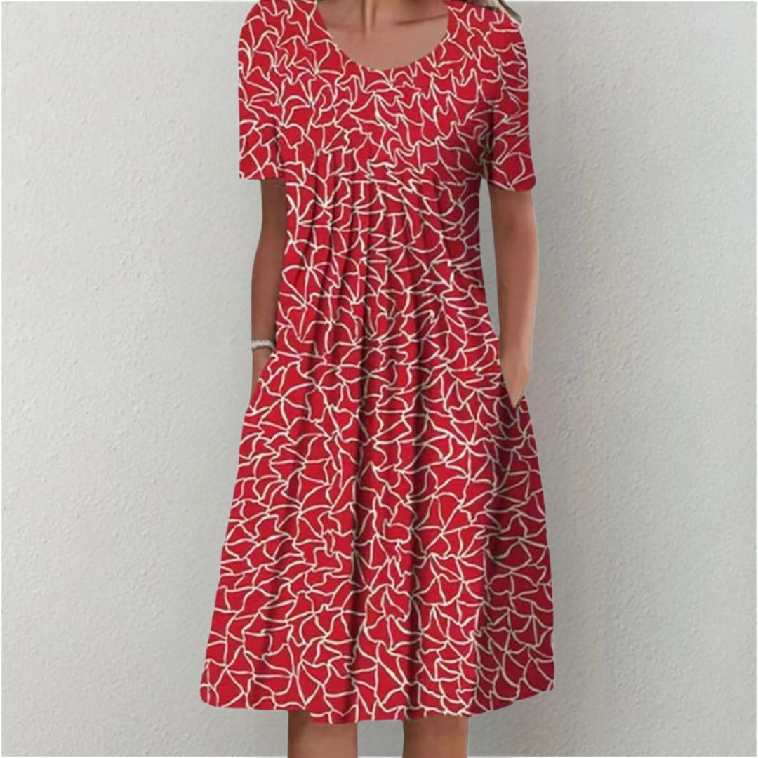 Hailey | Robe florale élégante et décontractée avec poches