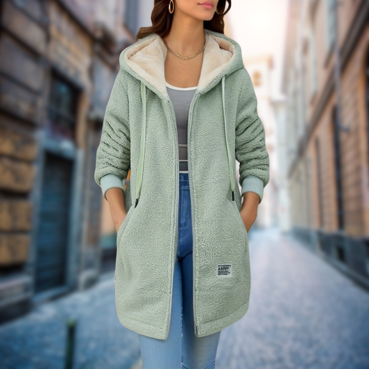 Océane™ | Veste longue et chaude en coton