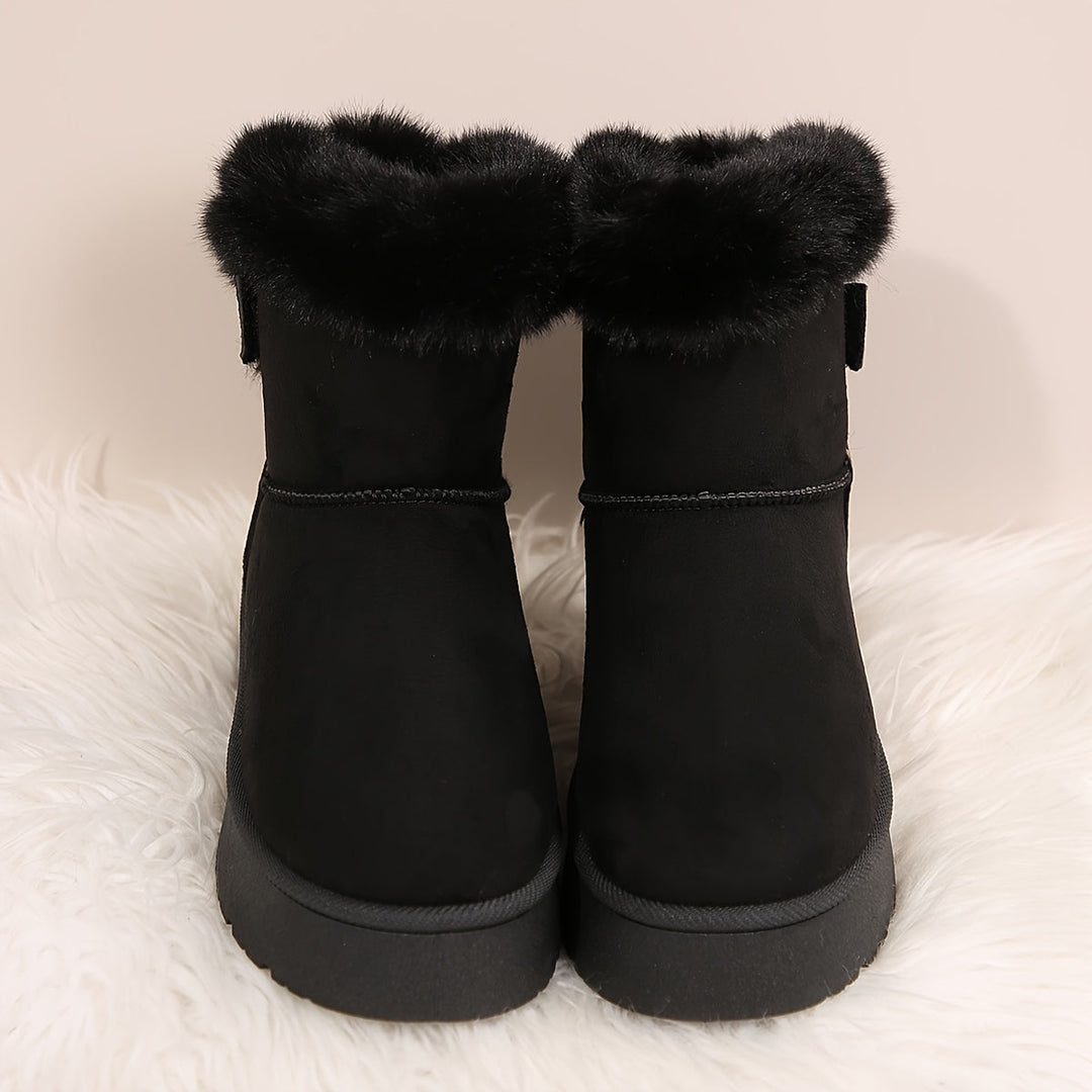 Ella | Bottes d'hiver de luxe avec doublure souple dans des couleurs unies élégantes