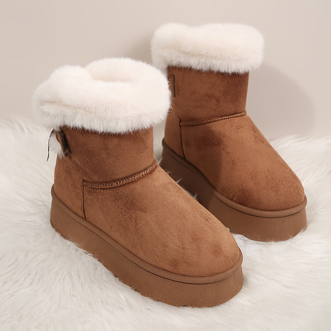 Ella | Bottes d'hiver de luxe avec doublure souple dans des couleurs unies élégantes