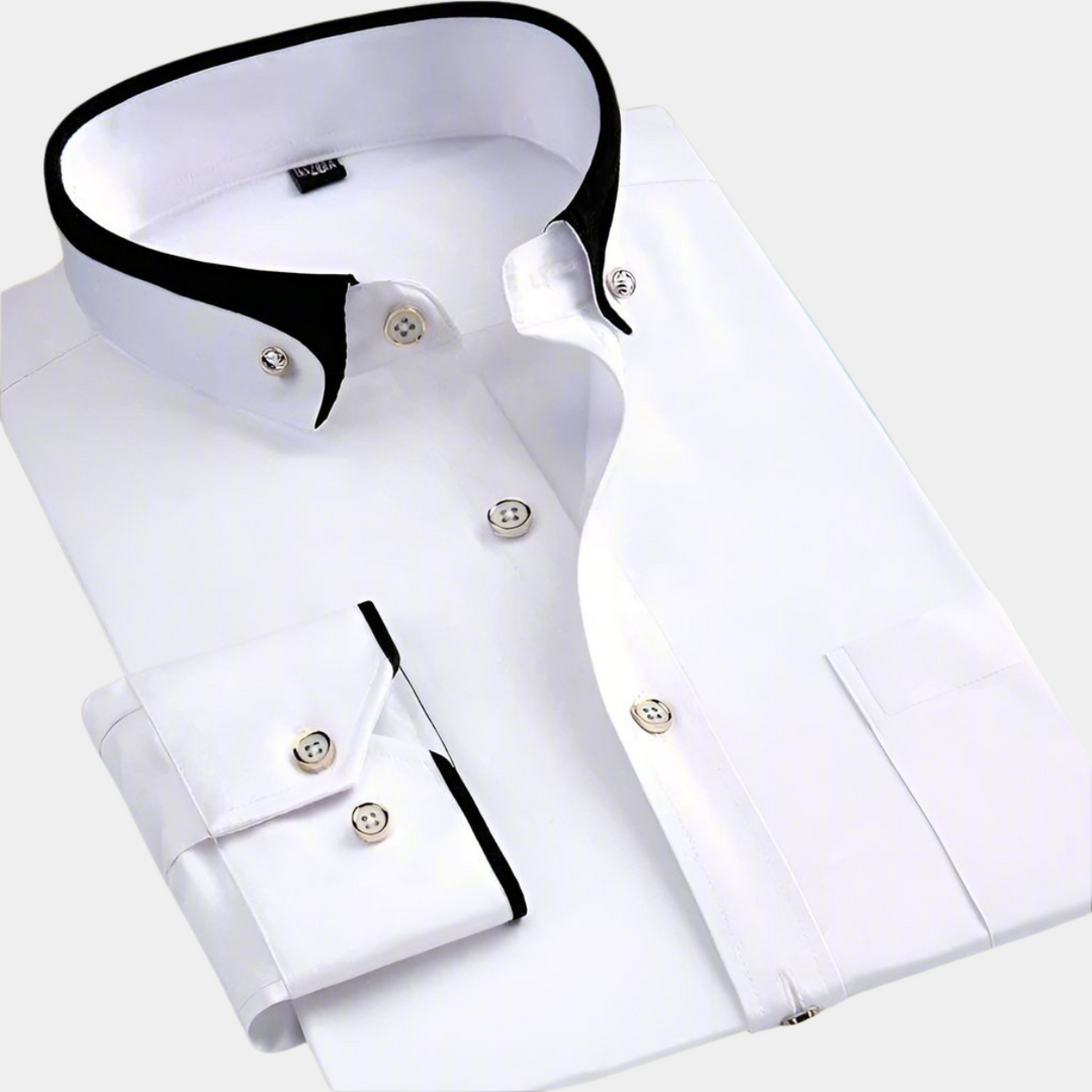 CHEMISE CLASSIQUE POUR HOMME À MANCHES LONGUES