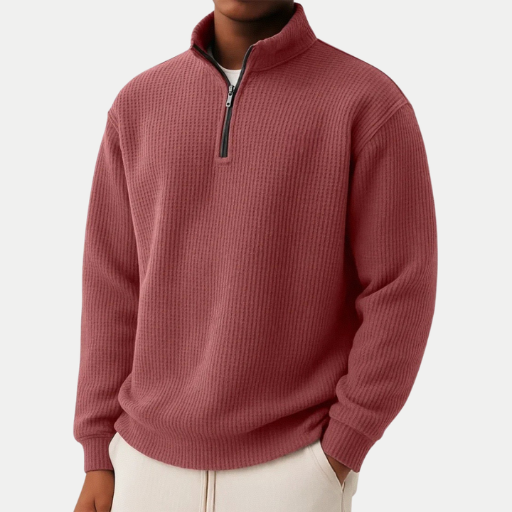 PULL ZIPPÉ ÉLÉGANT POUR HOMME