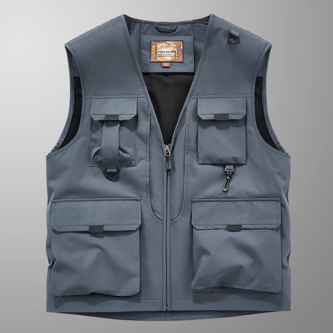GILET CARGO RESPIRANT MULTI-POCHES