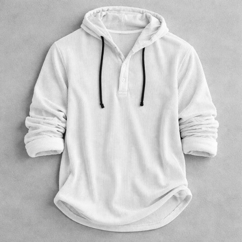 SWEAT À CAPUCHE EN VELOURS CÔTELÉ POUR HOMME