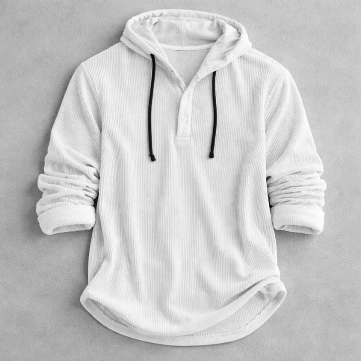 SWEAT À CAPUCHE EN VELOURS CÔTELÉ POUR HOMME