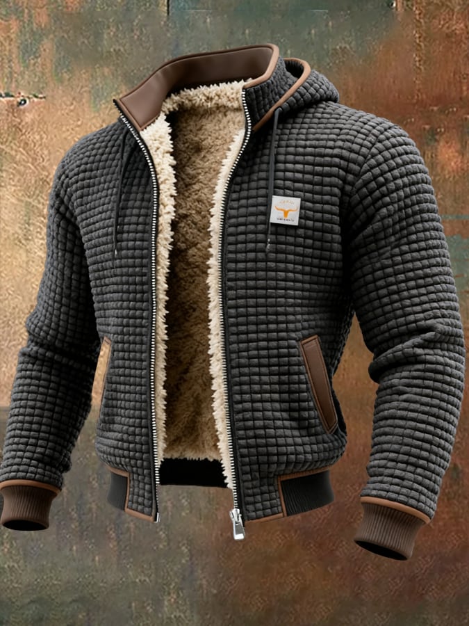 VESTE GAUFRE POUR HOMME