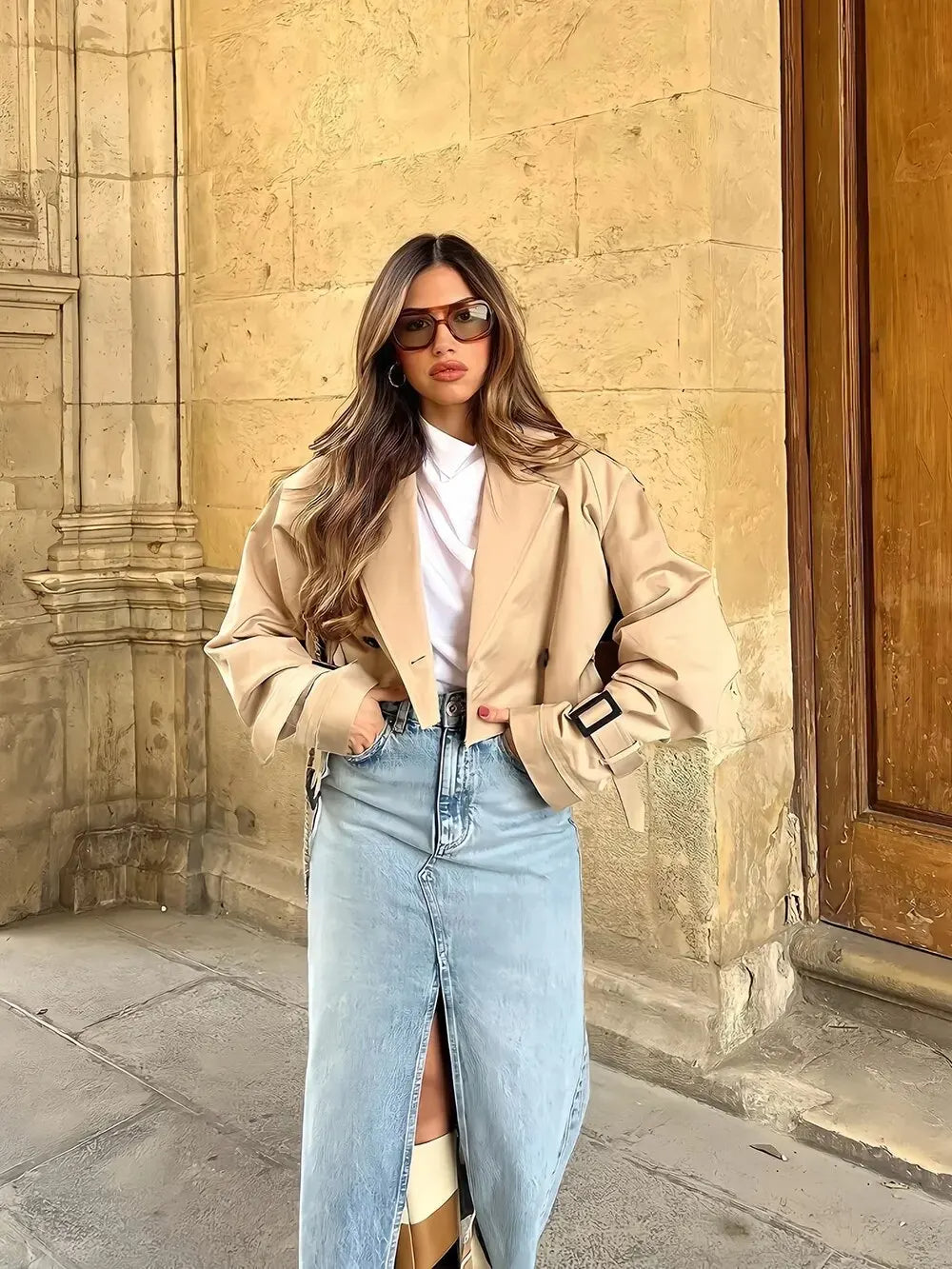 MARIE | Veste courte élégante pour une apparence chic