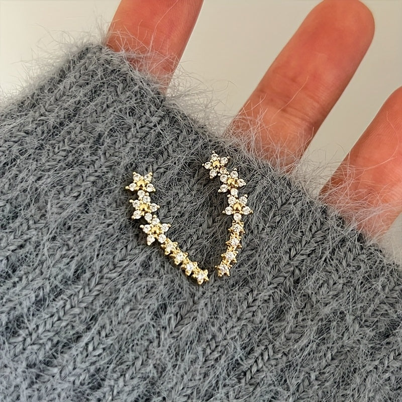 Boucles d'oreilles intemporelles en fleurs