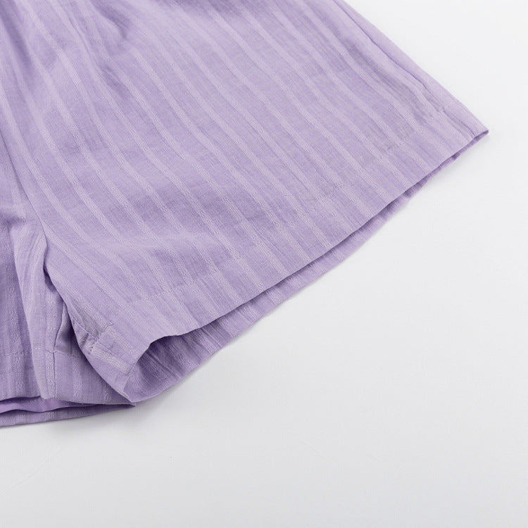 Viola - Ensemble Chemise Boutonnée et Shorts Aérés