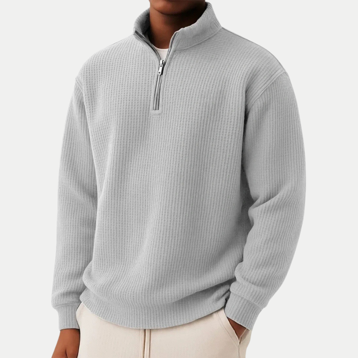 PULL ZIPPÉ ÉLÉGANT POUR HOMME
