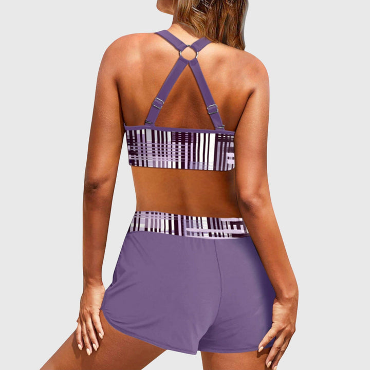 Janelle | Bikini Taille Haute Côtelé
