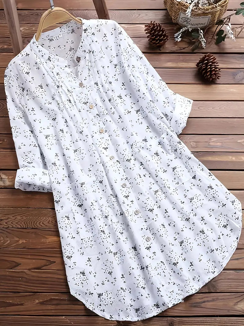 Blouse à imprimé floral pour l'été