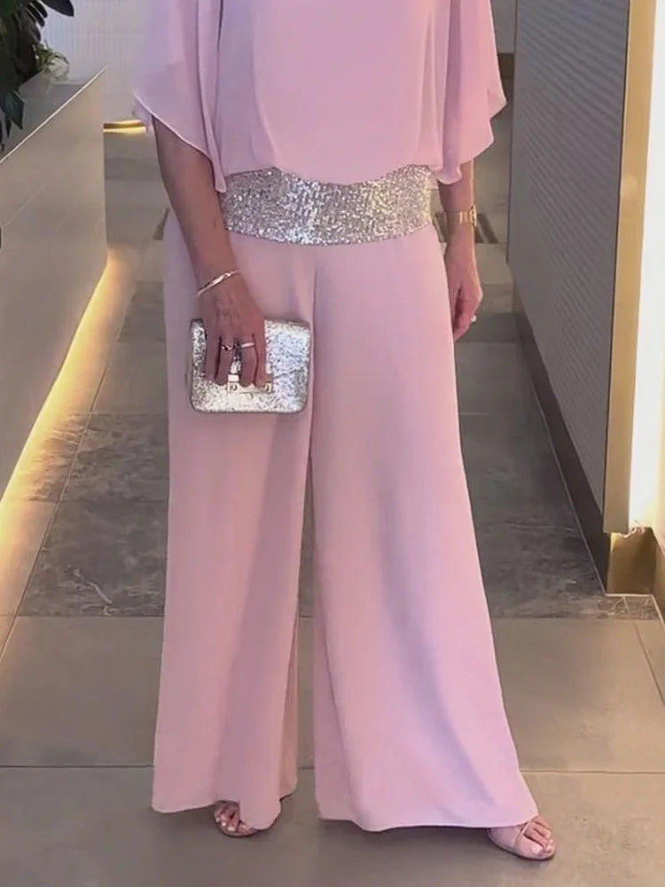 Jumpsuit en sequins scintillants et stylés