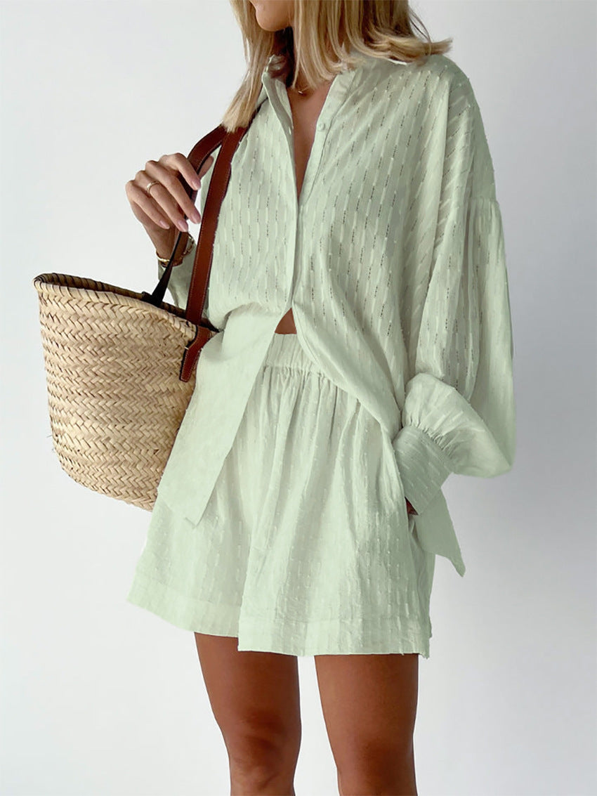 Elizabeth - Ensemble Chemise et Shorts Léger