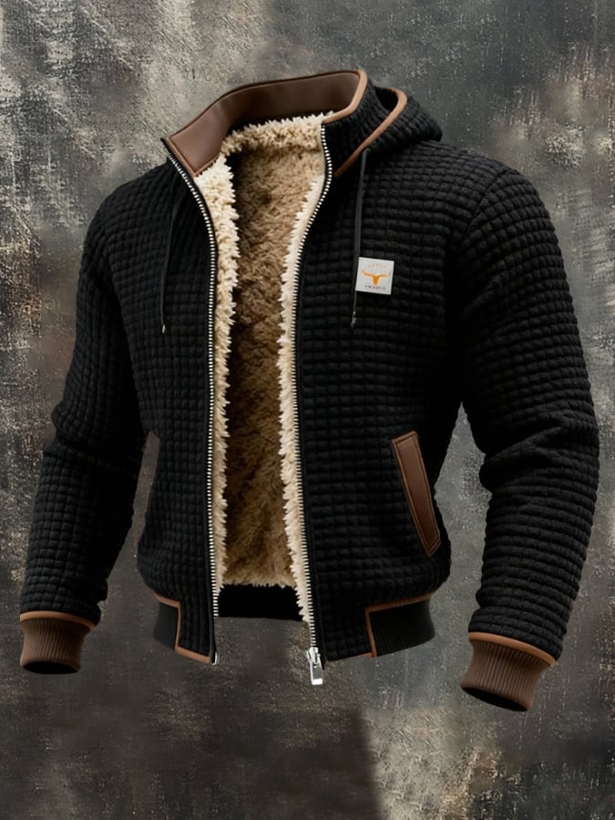 VESTE GAUFRE POUR HOMME