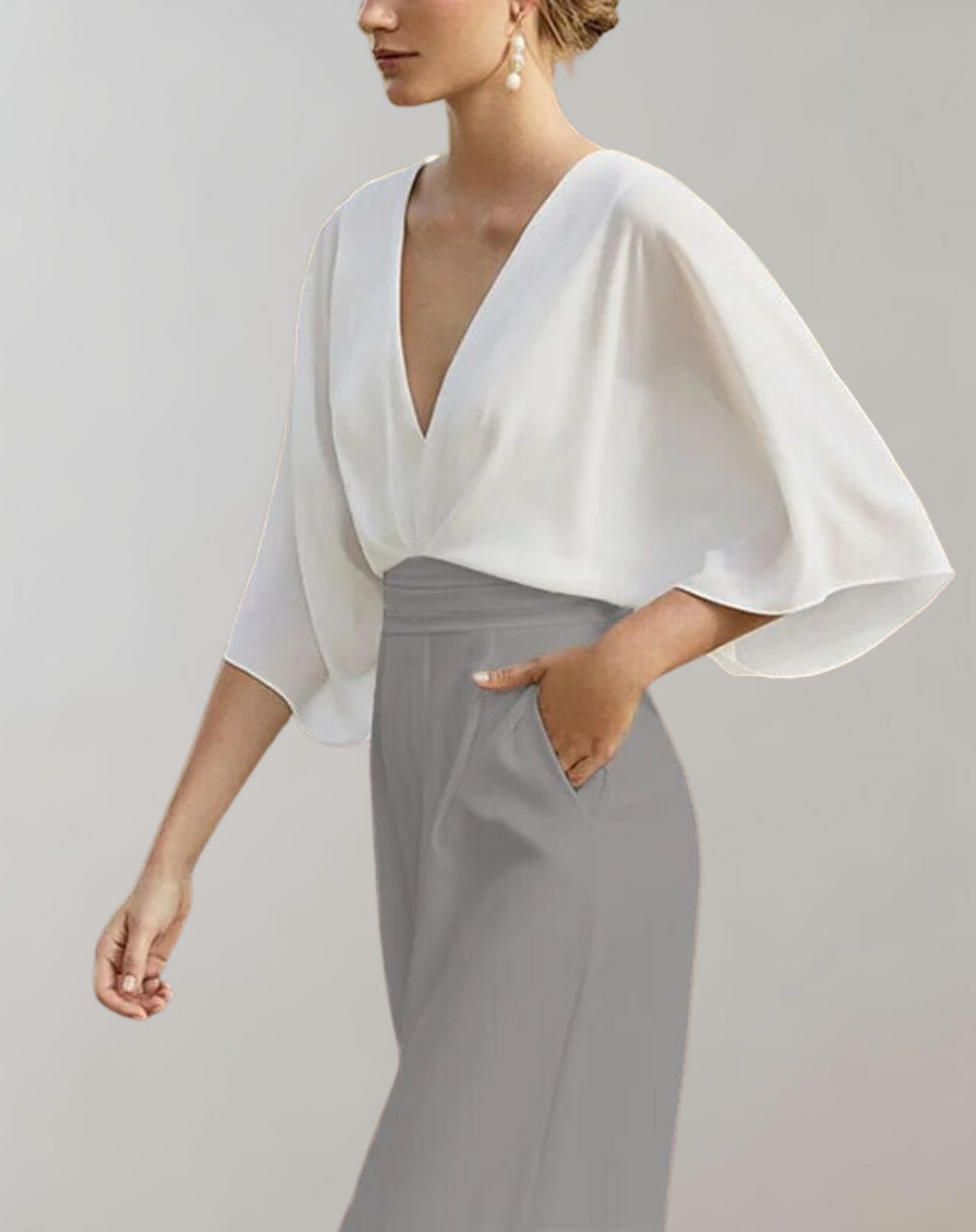 Combinaison décontractée avec jambe large